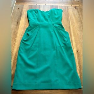 BCBGMAXAZRIA - Daphine emerald green strapless dress